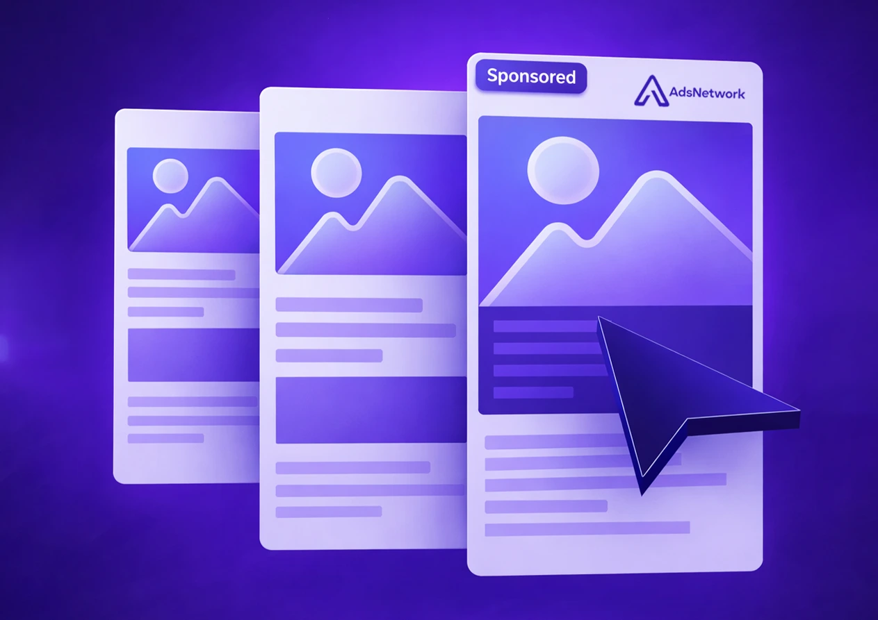 Display banner ad format preview showing standard IAB sizes