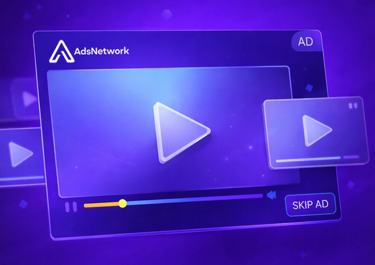 Display banner ad format preview showing standard IAB sizes