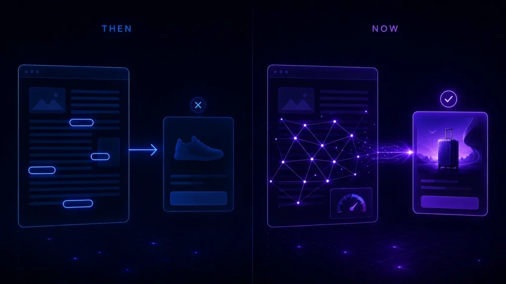 old keyword matching versus modern AI contextual targeting